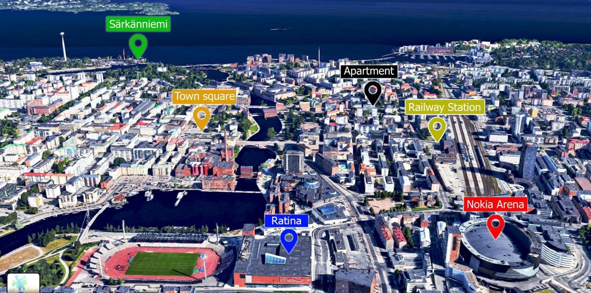 Central Gem With Sauna - Big Two-Room Apartment Free Parking Tampere Buitenkant foto